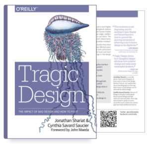 Cover of the "Tragic Design" book